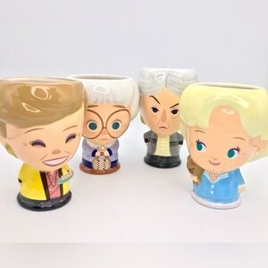 Geeki Tikis The Golden Girls Ceramic Mugs Set of 4 Jerrod Maruyama Retired Lot